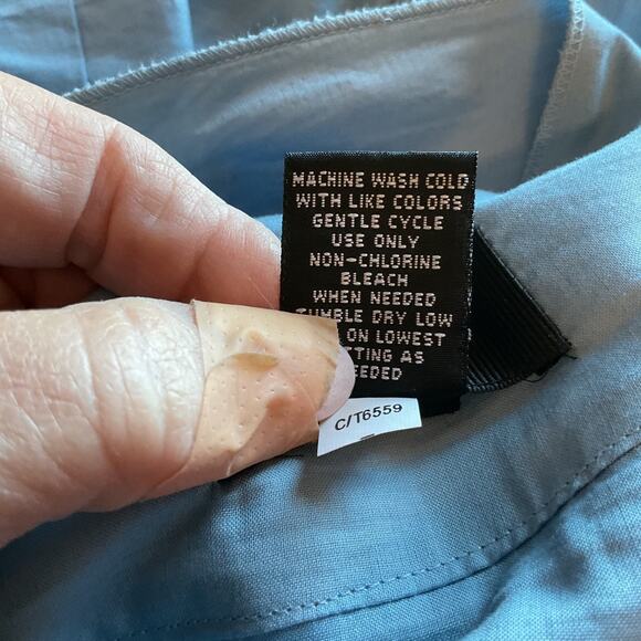 Focus 2000 Blue Full Swing Tiered Lined Beach Boho Party Midi Skirt 10 - Picture 5 of 6